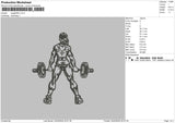 Gym 2403 Embroidery File 6 sizes