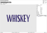 Whiskey Puff Embroidery File 6 size