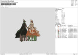 Wickedtext V3 Embroidery File 6 sizes