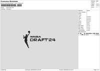 Draft Embroidery File 6 sizes