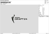 Draft Embroidery File 6 sizes