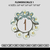 Flowerscircle 1 Embroidery File 6 sizes