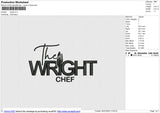 Wright Embroidery File 6 size