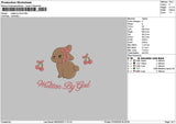 Rabbittext 0703 Embroidery File 6 sizes