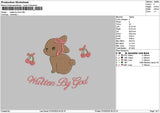 Rabbittext 0703 Embroidery File 6 sizes