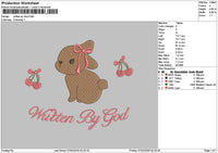 Rabbittext 0703 Embroidery File 6 sizes