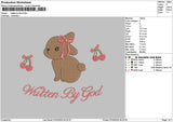 Rabbittext 0703 Embroidery File 6 sizes