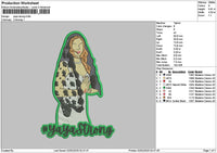 Strongtext Embroidery File 6 sizes