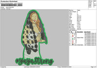 Strongtext Embroidery File 6 sizes
