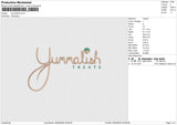 Yummalish Embroidery File 6 size