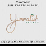 Yummalish Embroidery File 6 size