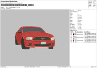 Red Car 004 Embroidery File 6 sizes