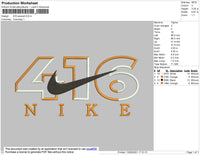 416 Swoosh Embroidery