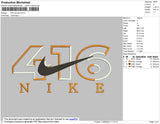 416 Swoosh Embroidery