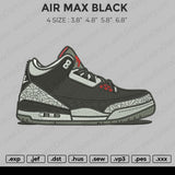 Air Max Black Embroidery