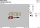 Football 0102 Embroidery File 6 sizes