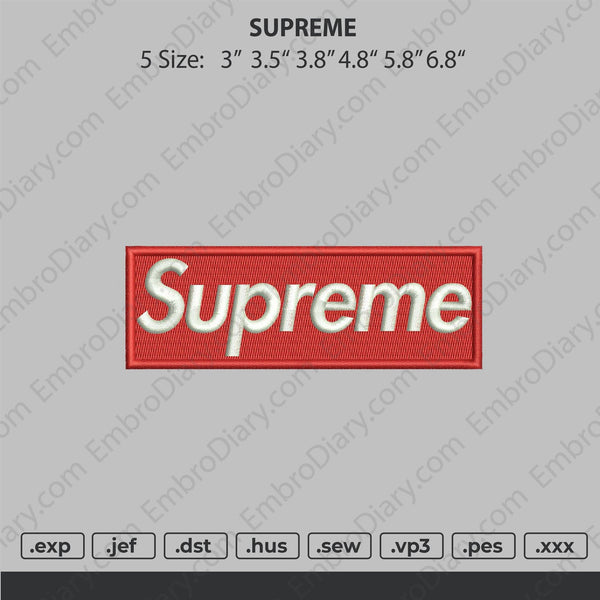 Supreme Applique Embroidery