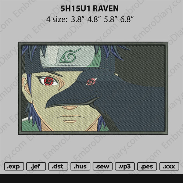 Shisui Raven Embroidery