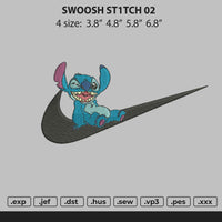 Swoosh Stitch 02 Embroidery