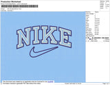 Nike Double Outlines Embroidery