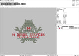 94 Diesel Service Embroidery