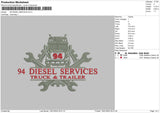 94 Diesel Service Embroidery