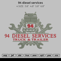 94 Diesel Service Embroidery