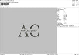 Ac Embroidery File 6 sizes