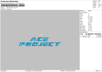 Ace Tex Embroidery File 6 sizes