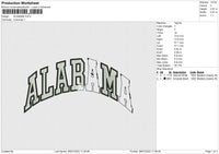 ALABAMA Embroidery