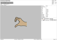 Aladin Hands V2 Embroidery File 6 sizes