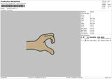 Aladin Hands V1 Embroidery File 6 sizes