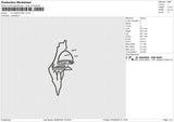 Map 0702 Embroidery File 6 sizes