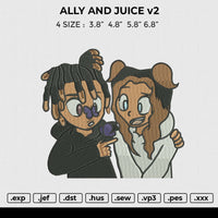 ALLY AND JUICE v2 Embroidery