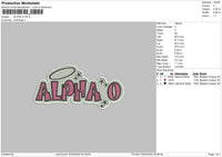 Alpha O v2 Embroidery