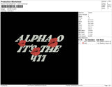 Alpha O Embroidery