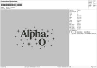 Alpha O V3 Embroidery