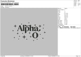 Alpha O V3 Embroidery