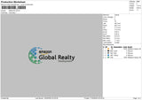 Globaltext Embroidery File 6 sizes