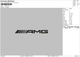 Amg Logo Embroidery File 6 sizes