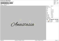 Anastasia Embroidery File 6 sizes