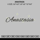 Anastasia Embroidery File 6 sizes