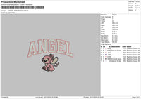 Angel Doubleline Embroidery File 6 sizes