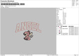 Angel Doubleline Embroidery File 6 sizes