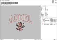 Angel Doubleline Embroidery File 6 sizes