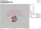 Angel Doubleline Embroidery File 6 sizes