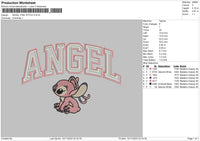 Angel Doubleline Embroidery File 6 sizes