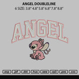 Angel Doubleline Embroidery File 6 sizes