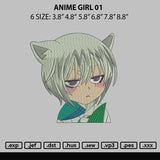 Anime Girls Embroidery File 6 sizes