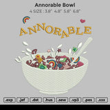 Annorable Bowl Embroidery